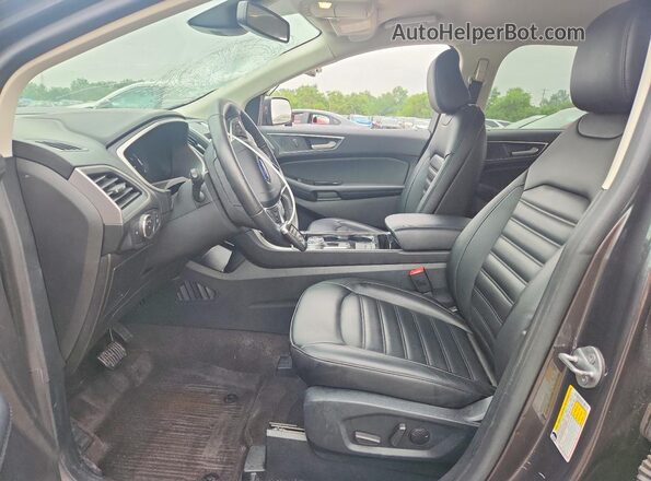 2FMPK4J90LBB47365 2020 FORD EDGE Gray Vista interior delantera