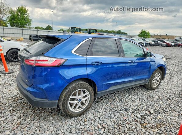 2FMPK4J90MBA59269 2021 FORD EDGE Blue Задня права чверть