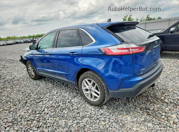 2FMPK4J90MBA59269 2021 FORD EDGE Blue Задня ліва чверть