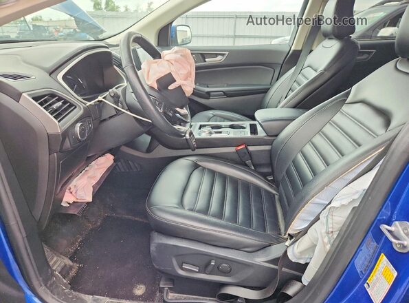 2FMPK4J90MBA59269 2021 FORD EDGE Blue Вид салону спереду