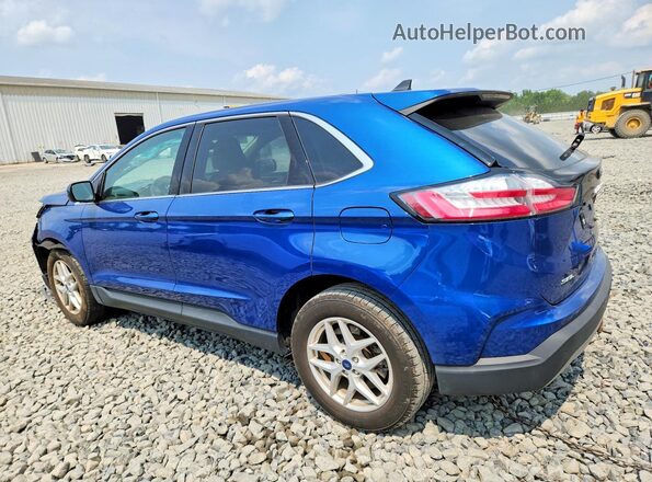 2FMPK4J90NBA72590 2022 FORD EDGE Blue Trasero izquierdo