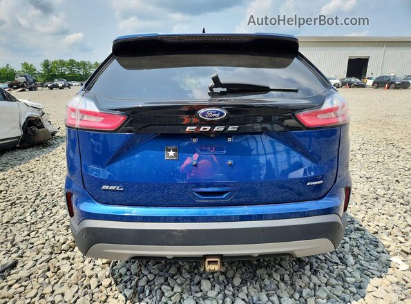2FMPK4J90NBA72590 2022 FORD EDGE Blue Vista trasera