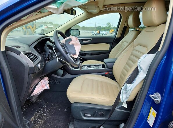 2FMPK4J90NBA72590 2022 FORD EDGE Blue Vista interior delantera