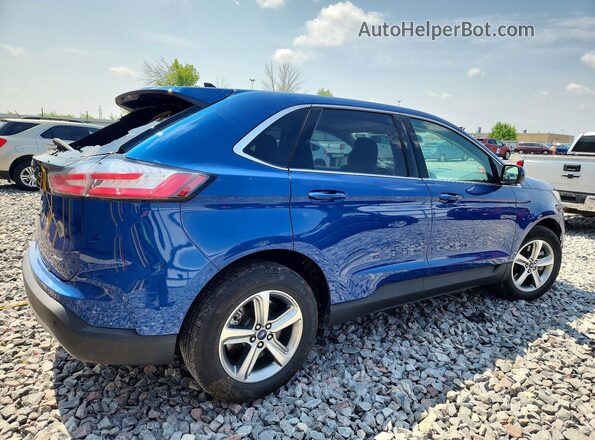 2FMPK4J90NBA85307 2022 FORD EDGE Blue Tył prawy