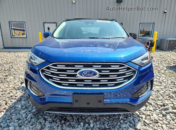 2FMPK4J90NBA85307 2022 FORD EDGE Blue Widok z przodu
