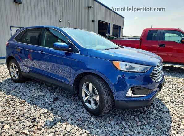 2FMPK4J90NBA85307 2022 FORD EDGE Blue Przód prawy