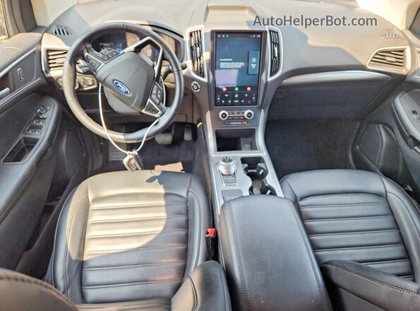 2FMPK4J90NBA85307 2022 FORD EDGE Blue Widok deski rozdzielczej