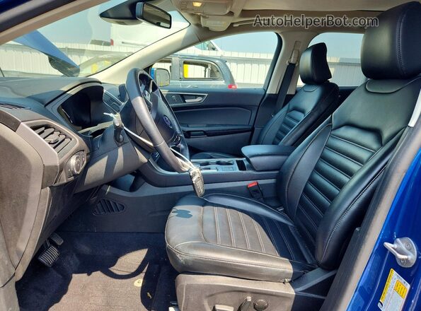 2FMPK4J90NBA85307 2022 FORD EDGE Blue Widok wnętrza z przodu