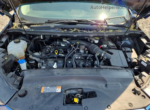 2FMPK4J90NBA85307 2022 FORD EDGE Blue Widok komory silnika