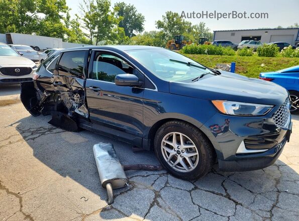 2FMPK4J90PBA44842 2023 FORD EDGE Blue Передня права чверть