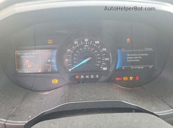 2FMPK4J90PBA44842 2023 FORD EDGE Blue Вид щитка приладів