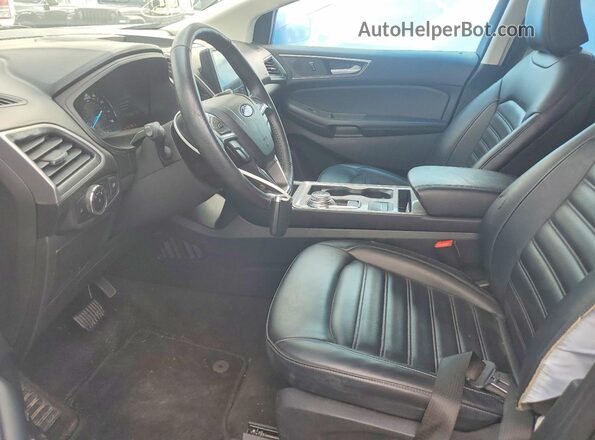 2FMPK4J90PBA44842 2023 FORD EDGE Blue Вид салону спереду