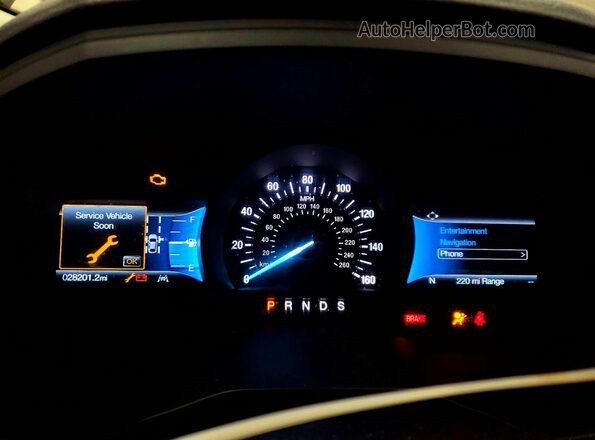 2FMPK4J90RBA90674 2024 FORD EDGE Серый Вид щитка приборов