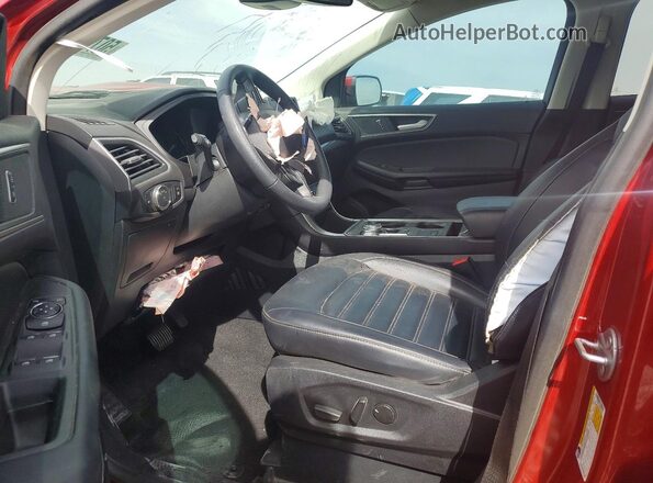 2FMPK4J90RBB07652 2024 FORD EDGE Red Widok wnętrza z przodu