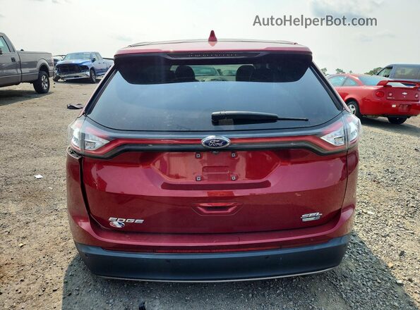 2FMPK4J91GBC33614 2016 FORD EDGE Red Vista trasera
