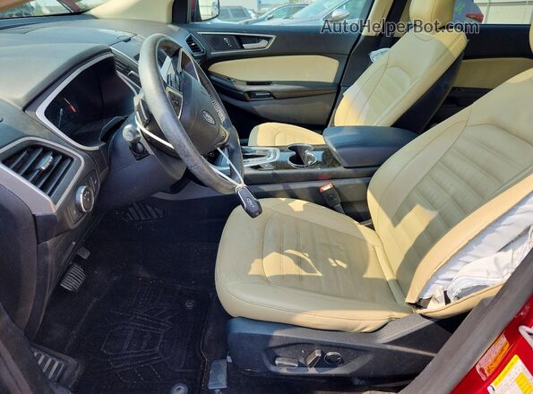 2FMPK4J91GBC33614 2016 FORD EDGE Red Vista interior delantera