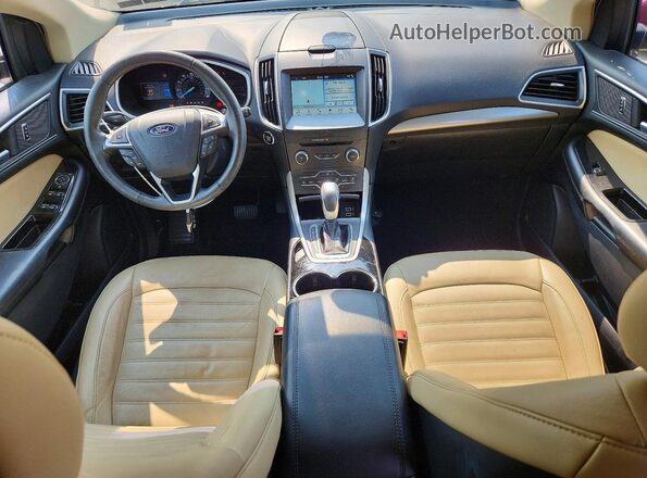 2FMPK4J91GBC33614 2016 FORD EDGE Red Vista del salpicadero