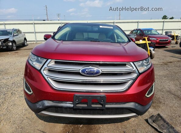 2FMPK4J91GBC33614 2016 FORD EDGE Red Vista frontal