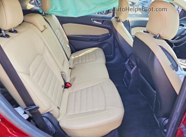 2FMPK4J91GBC33614 2016 FORD EDGE Red Vista interior trasera