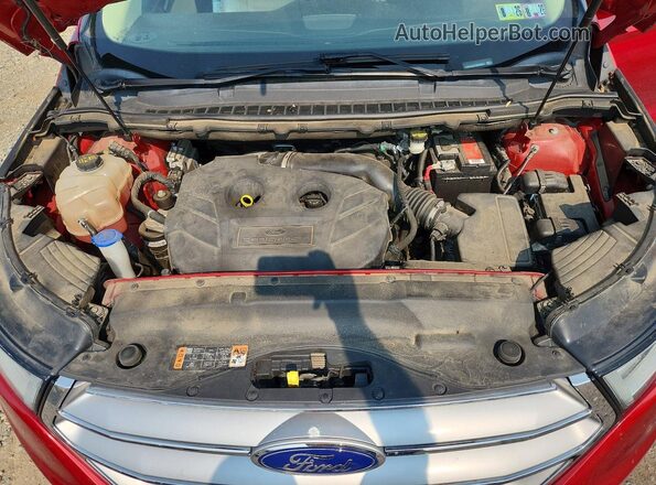2FMPK4J91GBC33614 2016 FORD EDGE Red Vista del compartimento del motor