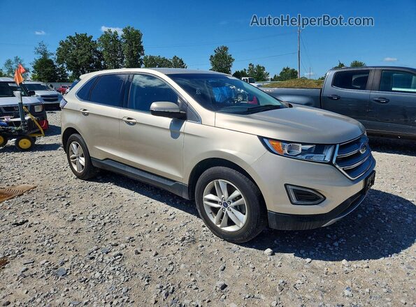 2FMPK4J91HBB61718 2017 FORD EDGE Gold Delantero derecho