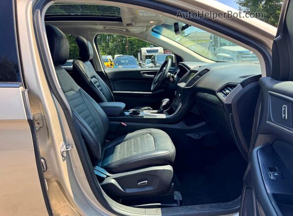 2FMPK4J91HBC01084 2017 FORD EDGE Tan Vista trasera