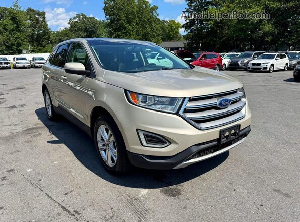 2FMPK4J91HBC01084 2017 FORD EDGE Tan Delantero derecho