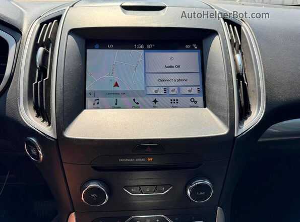 2FMPK4J91HBC01084 2017 FORD EDGE Tan Vista de los asientos traseros