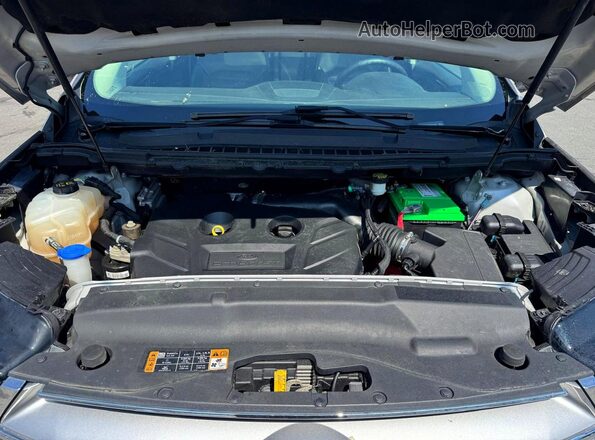 2FMPK4J91HBC01084 2017 FORD EDGE Tan Vista del compartimento del motor