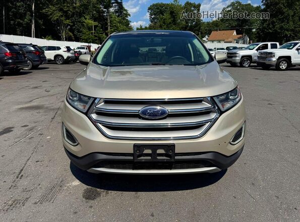 2FMPK4J91HBC01084 2017 FORD EDGE Tan Vista del salpicadero