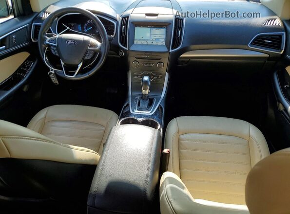 2FMPK4J91JBB95809 2018 FORD EDGE White Widok deski rozdzielczej
