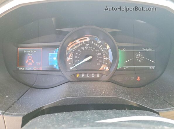 2FMPK4J91JBB95809 2018 FORD EDGE White Widok zestawu wskaźników