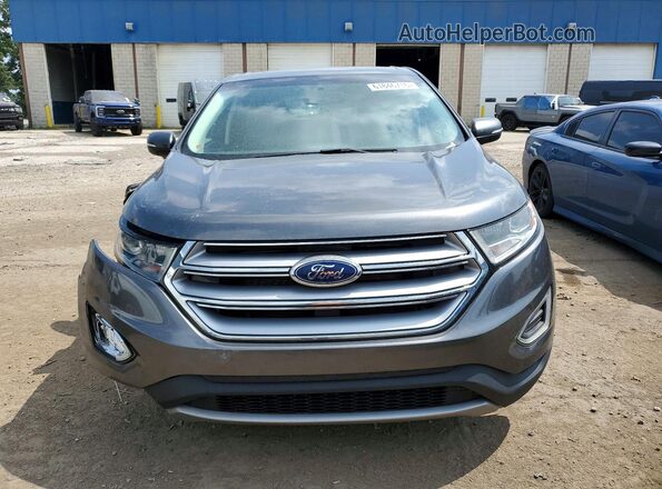 2FMPK4J91JBC11488 2018 FORD EDGE Gray წინა ხედი