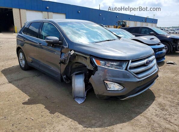 2FMPK4J91JBC11488 2018 FORD EDGE Gray წინა მარჯვენა