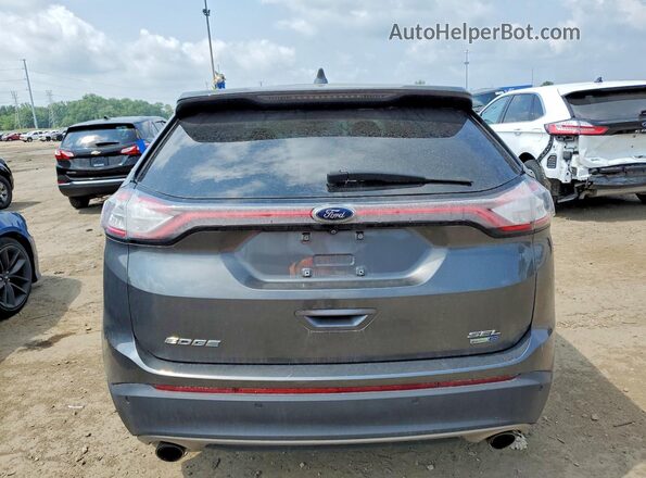 2FMPK4J91JBC11488 2018 FORD EDGE Gray უკანა ხედი