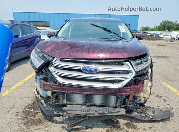 2FMPK4J91JBC59279 2018 FORD EDGE Burgundy წინა ხედი