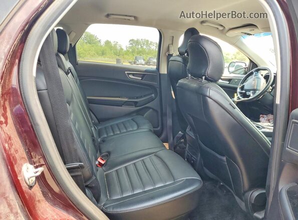 2FMPK4J91JBC59279 2018 FORD EDGE Burgundy უკანა სალონის ხედი