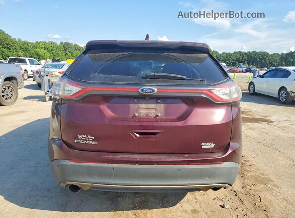 2FMPK4J91JBC59413 2018 FORD EDGE Maroon Widok z tyłu
