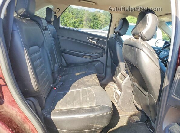 2FMPK4J91JBC59413 2018 FORD EDGE Maroon Widok wnętrza z tyłu