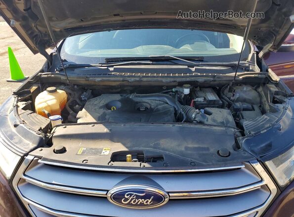 2FMPK4J91JBC59413 2018 FORD EDGE Maroon Widok komory silnika