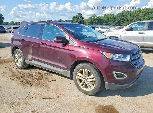 2FMPK4J91JBC59413 2018 FORD EDGE Maroon Przód prawy