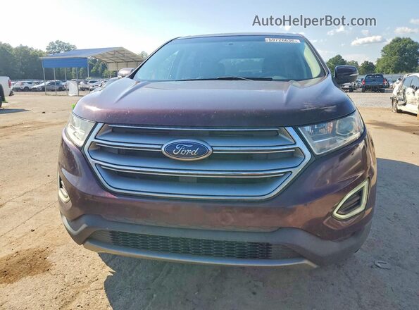 2FMPK4J91JBC59413 2018 FORD EDGE Maroon Widok z przodu