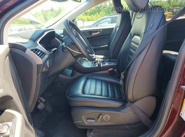 2FMPK4J91KBB67865 2019 FORD EDGE Burgundy Vista interior delantera