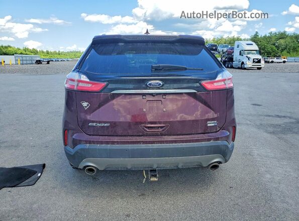 2FMPK4J91KBB67865 2019 FORD EDGE Burgundy Vista trasera
