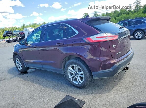 2FMPK4J91KBB67865 2019 FORD EDGE Burgundy Trasero izquierdo