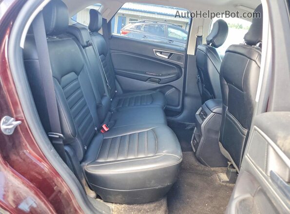 2FMPK4J91KBB67865 2019 FORD EDGE Burgundy Vista de los asientos traseros