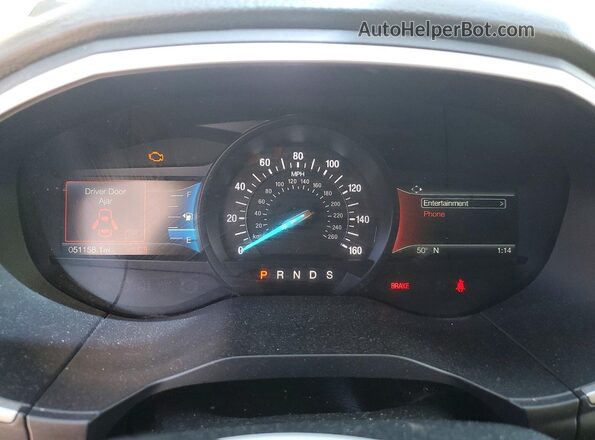 2FMPK4J91KBB67865 2019 FORD EDGE Burgundy Vista del cuadro de instrumentos