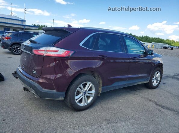 2FMPK4J91KBB67865 2019 FORD EDGE Burgundy Trasero derecho