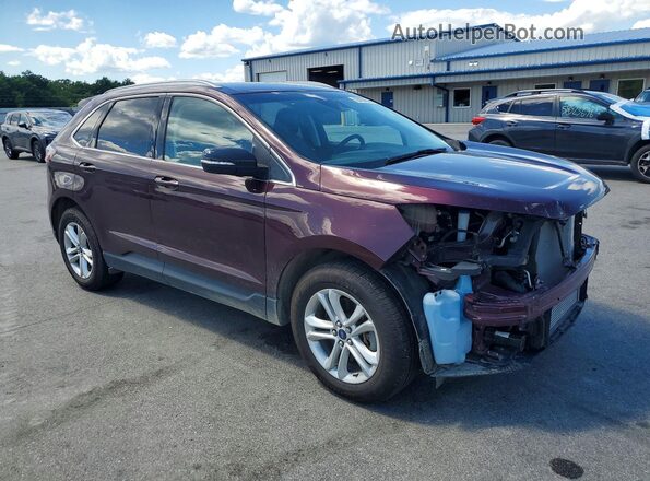 2FMPK4J91KBB67865 2019 FORD EDGE Burgundy Delantero derecho