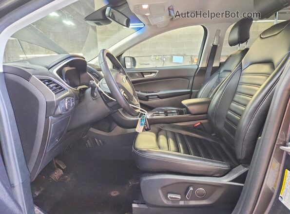2FMPK4J91KBC45318 2019 FORD EDGE Charcoal წინა სალონის ხედი